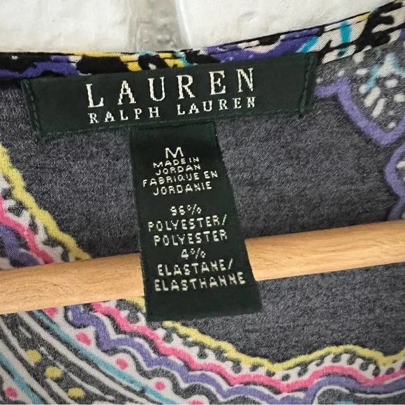 Ralph Lauren Paisley Jumpsuit Sz M P-36 - Picture 4 of 6